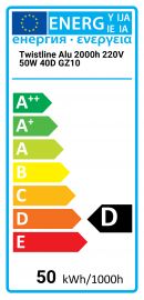 philips twistline alu 50w 240v 40d