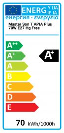 Master Son T APIA Plus 70W E27 brez hg Philips
