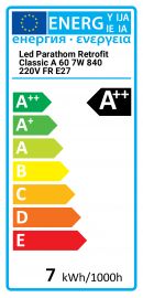 Parathom Classic A 60 7W 840 220V FR E27 LED lamp Osram