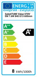 LED SubstiTUBE Value S T8V EM 7.6W 840 G13 600mm Osram