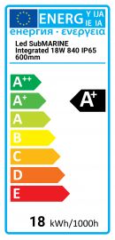 LED SubMARINE Integrated 18W 840 IP65 600mm Osram