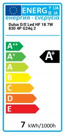 Dulux D-E LED HF 18 7W 830 4P G24q 2 Osram