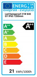 LED Dampproof 21W 840 GY IP65 1200mm Osram