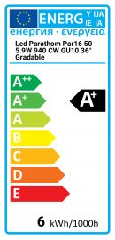 Parathom Par16 50 5,9W 940 CW GU10 36° dim. Osram