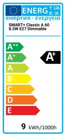 SMART+ Classic A 60 8.5W E27 dimm Osram