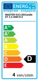 MASTER VLE LEDCandle DT 3.4 40W E14 Philips