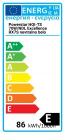 RX7s Powerstar HQI-TS 70W NDL Excellence nevtralno bela deluxe Osram