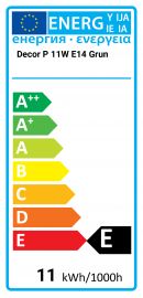 Decor P 11W E14 green Osram