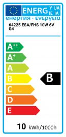 64225 ESA FHS 10W 6V G4 Osram