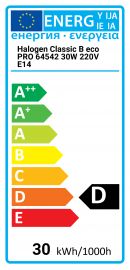 Classic B ECO PRO 64542 30W 220V E14 Osram