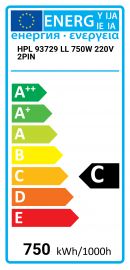 HPL 93729 LL 750W 220V 2PIN Osram